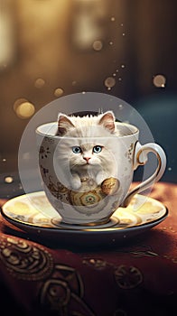 Meow Magic: Captivating Cuteness in Cat AI Form photo