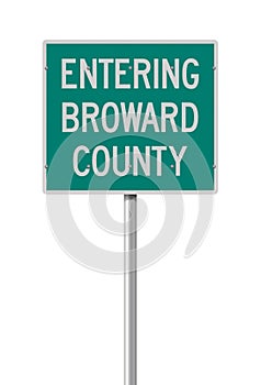 Entering Broward County road sign photo