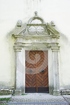 Entering gate of the Parish Church of the Nativity of the Virgin Mary in Smolenice