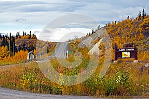 Entering Kluane Country Yukon Signage