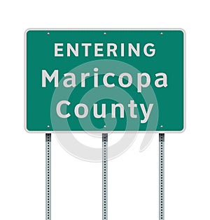 Entering Maricopa County road sign