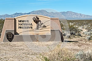 Entering Mojave National Preserve
