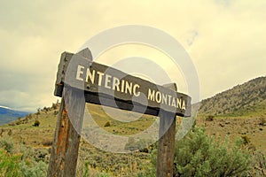 Entering Montana photo