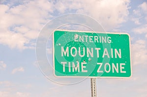 Entering Mountain Time Zone