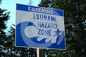 Entering Tsunami Hazard Zone