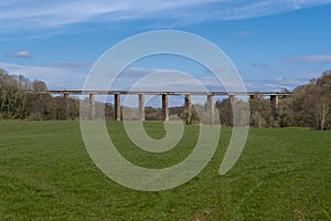 Enterkine Viaduct Ayrshire Scotland that carries the old Ayr and Cumnock Railway over the river Ayr