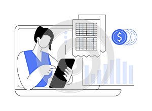Enterprise accounting abstract concept vector illustration.