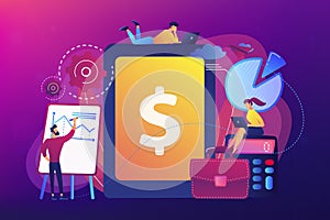 Enterprise accounting concept vector illustration.