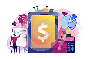 Enterprise accounting concept vector illustration