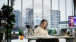 Enterprise director authorizing all work contracts and documents