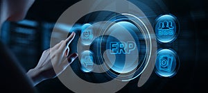 Enterprise Resource Planning ERP Business Internet Concept