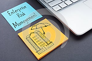 Enterprise Risk Management ERM is shown on the photo using the text