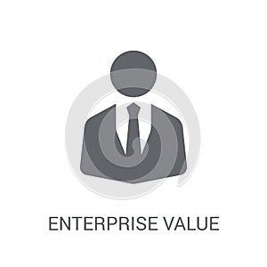 Enterprise value icon. Trendy Enterprise value logo concept on w