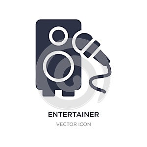 entertainer icon on white background. Simple element illustration from Technology concept