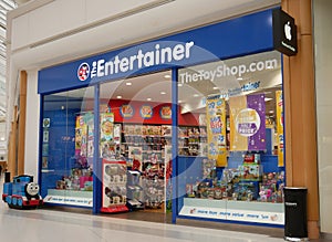 The Entertainer toy shop window