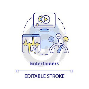 Entertainers concept icon