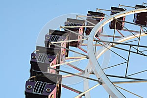 Entertaining attraction with a Ferris wheel photo