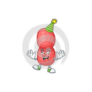 Entertaining Clown neisseria gonorrhoeae caricature character design style