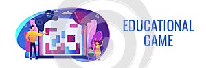 Educational game concept banner header