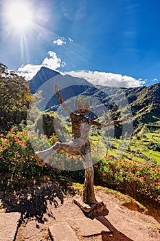 Entertainment center in Valle del Cocora Valley with tall wax palm trees. Salento, Quindio department. Colombia