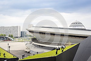 Entertainment hall called Spodek in Katowice, Poland