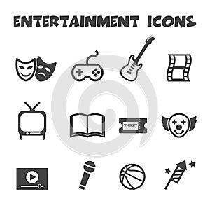 Entertainment icons