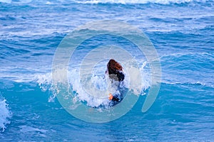 Entertainment on the water, in such weather you should not trust the waves