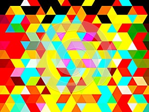 An enthralling digital designing pattern of triangular shapes