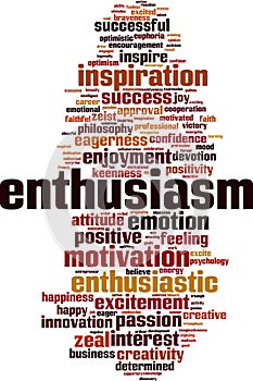 Enthusiasm word cloud