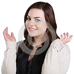 Enthusiastic Young Woman photo