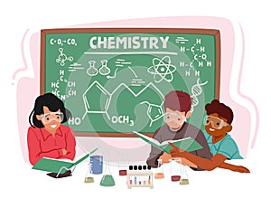 Aufgeregt figuren erforschen chemie die klasse mischen tränke Management becher 
