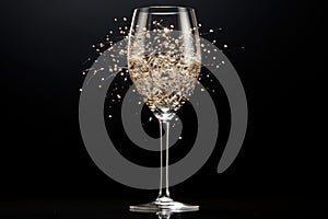 Enticing Clicking sparkle champagne. Generate Ai photo