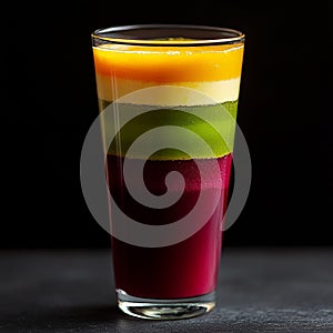 Refreshing Assortment of Beverages in Vibrant Glasses photo