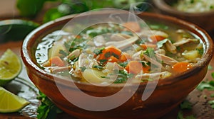 Caldo de Pollo: Traditional Mexican Chicken Soup photo