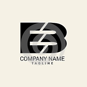 Creative unique EB logo design