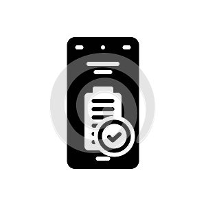 Black solid icon for Entirely, completely and totally