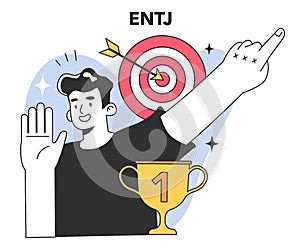 ENTJ MBTI type. Character with the Extraverted, Intuitive, Thinking photo