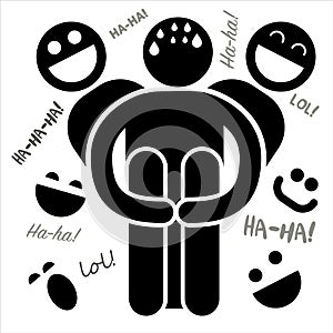 Entomophobia. Phobia fear of being ridiculed