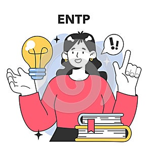 ENTP MBTI type. Character with a extraverted, intuitive, thinking, photo