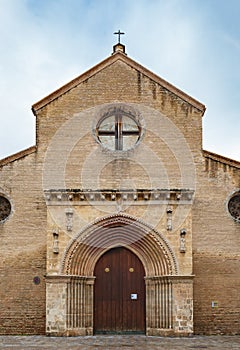 Entrace of catholic church in roman  style photo