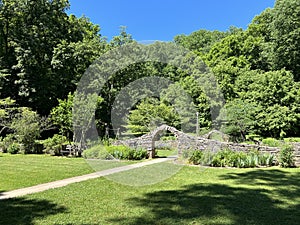 Entrance of the 1800’s Garden in Spring Mill State Park