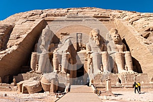 Entrance of Abu Simbel Temple Egypt