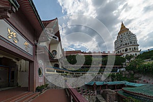 Entrance against the Pagoda located in the Kek Lok Si temple, Temple of Supreme Bliss , in Penangof the temple