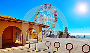 Entrance in amusement park at Mount Tibidabo