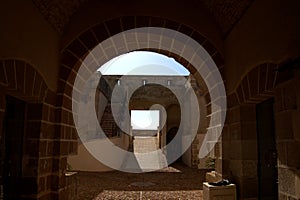 The entrance archway at Castillo de Guardias Viejas. photo