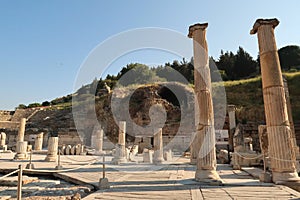 Entrance area to the archaeological site of Ephesus, Selcuk, Turkey