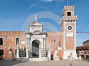 Entrance of the Arsenale.