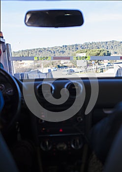 Entrance barrier of toll gate