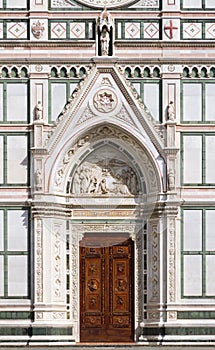 Entrance of Basilica of Santa Croce, Florence