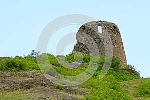 Entrance Bastion of Malhargad fort, Sonori fort, Pune
